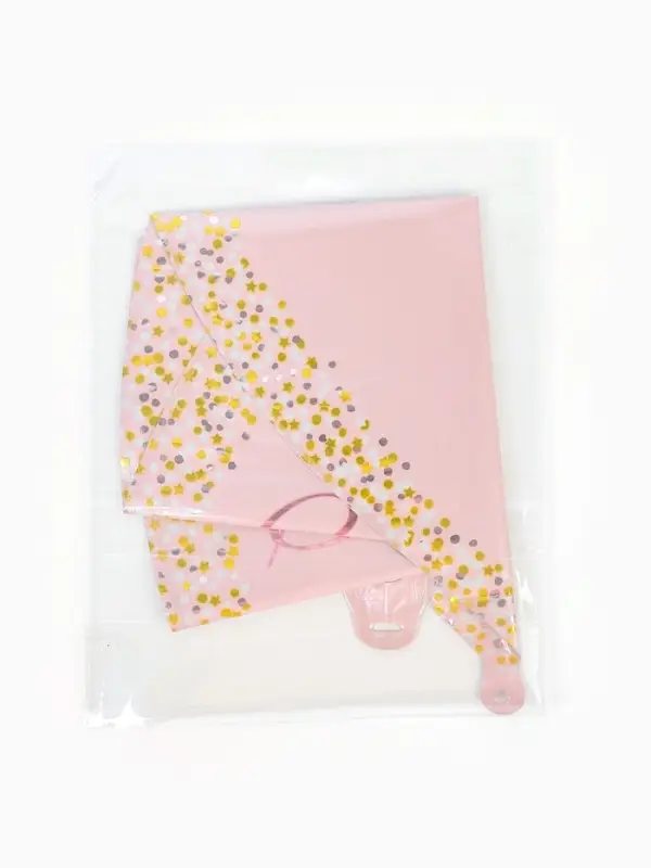 Воздушный шар фольгированный 25" сфера " С днем рождения" розовое-золото