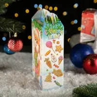 Подарочная коробка "Заяц - Кот" белый, 16×7.5×26 см
