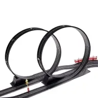 Автотрек TOP TURBO, с 2 машинами, 1:43, длина трасы 560 см, работает от сети