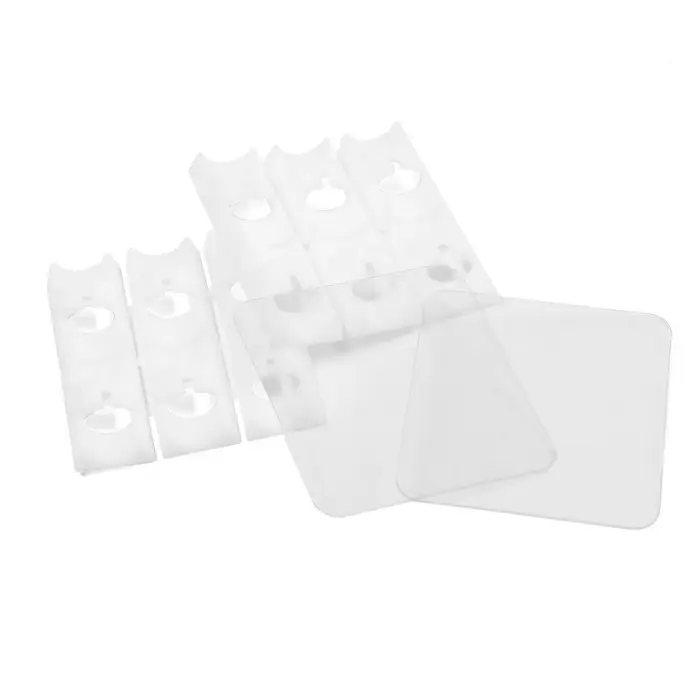 Держатель самоклеящийся для проводов и гирлянд ТУНДРА, 28×16×9 мм, белый, 12 шт.