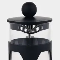 Заварочный чайник френч-пресс Доляна &laquo;Оливер&raquo;, 350 мл, стекло, чёрный