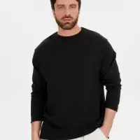 Лонгслив унисекс Siluetti Fuori, черный, размер S/M