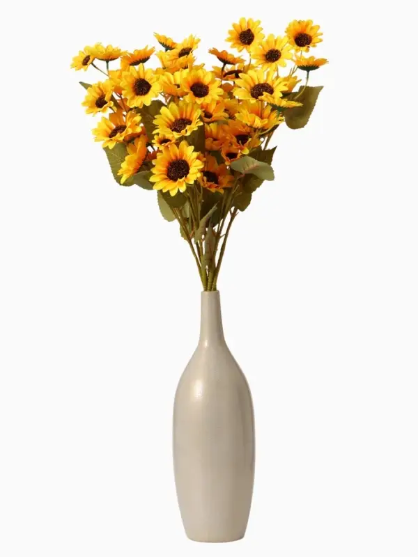 Цветы искусственные &laquo;Подсолнух экстра галант&raquo;, h=60 см, d=7 см, жёлтые