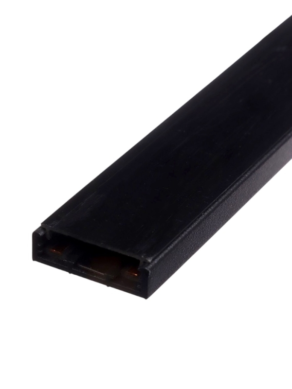 Трековый шинопровод, серия "Flat", однофазный, открытый монтаж, 2м, черный