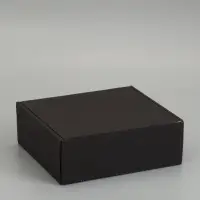 Коробка самосборная, черная, 26 х 24 х 10 см