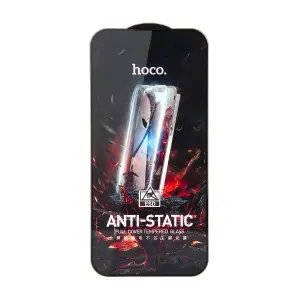 Защитное стекло для iPhone 14 Pro Max Full Screen HD Anti-Static G10 Hoco Black без упаковки
