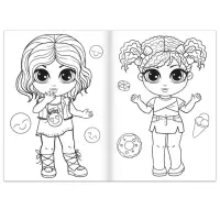 Раскраска для девочек &laquo;Каникулы на пляже&raquo;, А4