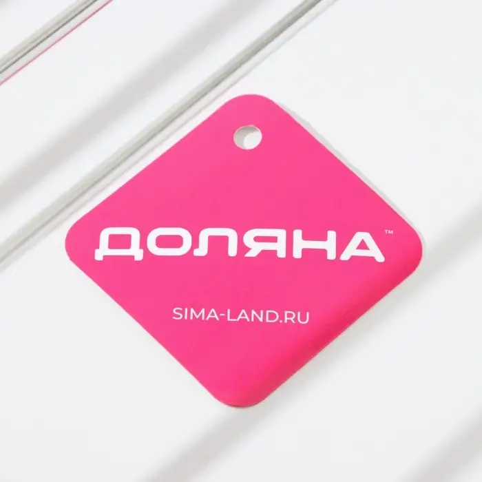 Сушилка для бокалов Доляна, 3 направляющих, 34&times;6.5&times;33 см, хромированная