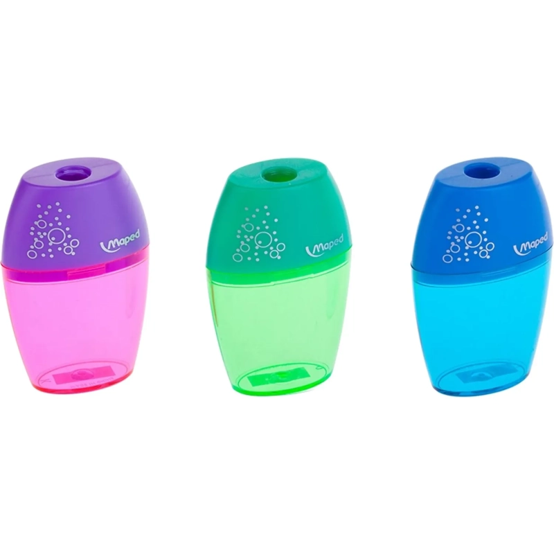 Точилка Maped SHAKER с контейнером, 1 отверстие,пластик,ассорти,534753