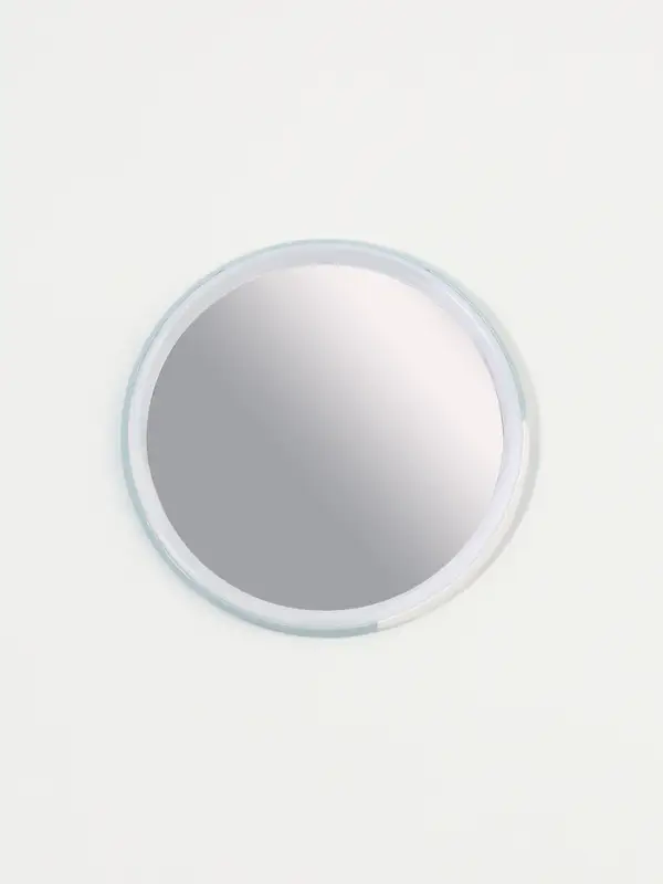 Зеркало карманное «Кошки», d=7 см, голубое