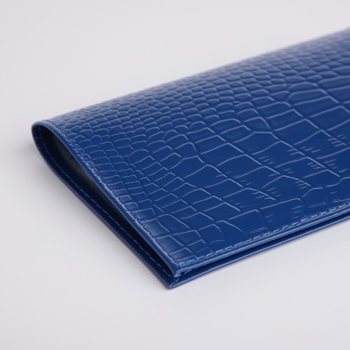 Обложка для паспорта, цвет синий Обложка для паспорта, цвет синий