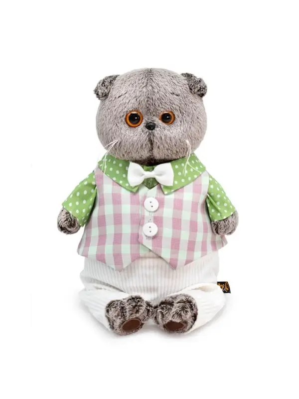 Мягкая игрушка &laquo;Кот Басик в легком костюме&raquo;, 19 см