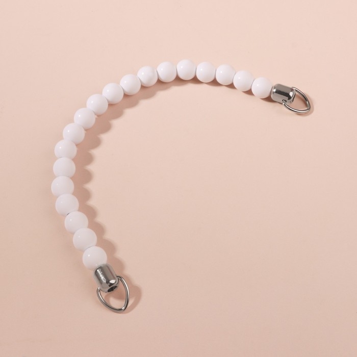 Ручка для сумки, 34 × 1,5 см, цвет белый Ручка для сумки, 34 × 1,5 см, цвет белый