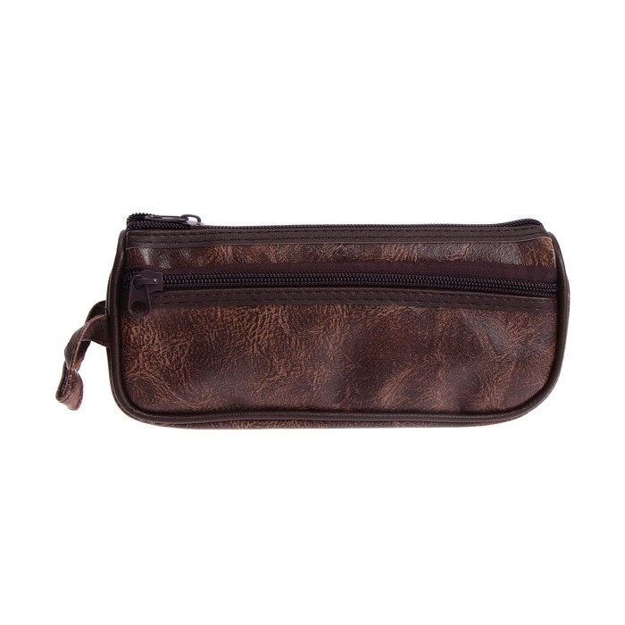 Пенал школьный на молнии, кожзам, 2 отделения, МИКС Пенал школьный на молнии, кожзам, 2 отделения, МИКС