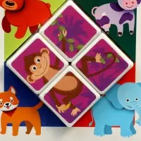 Кубики магнитные Татой &laquo;Животные&raquo;