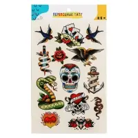 Переводные тату Old school, 14 х 21 см