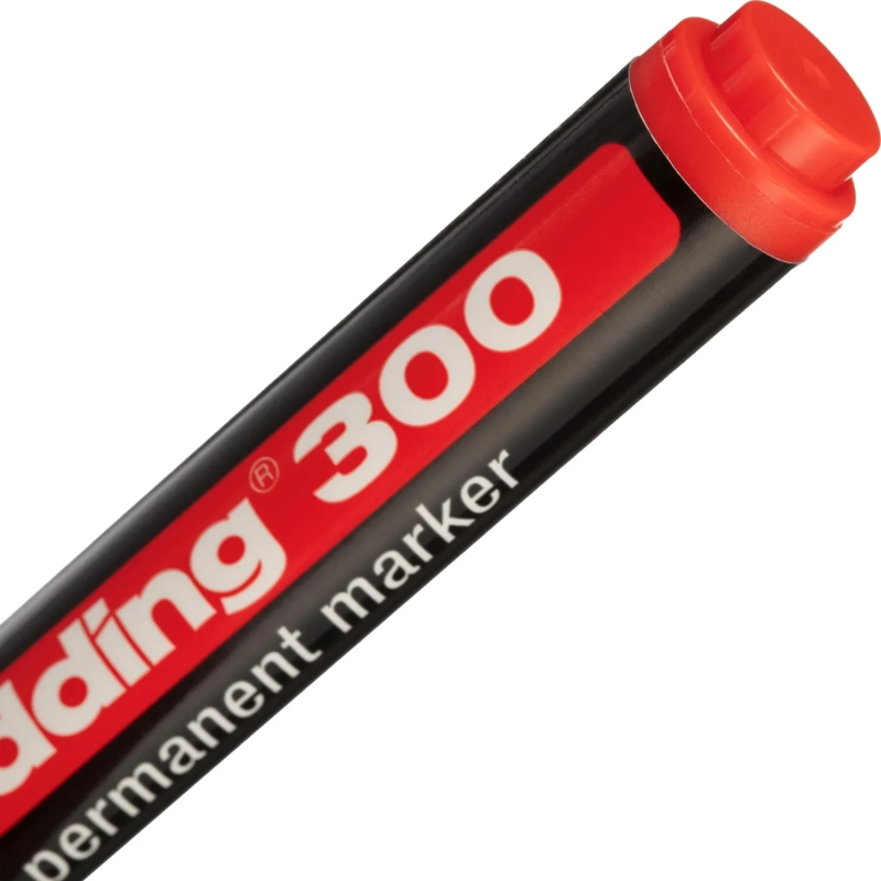 Маркер перманентный EDDING E-300/2 красный 1,5-3мм кругл. наконеч.