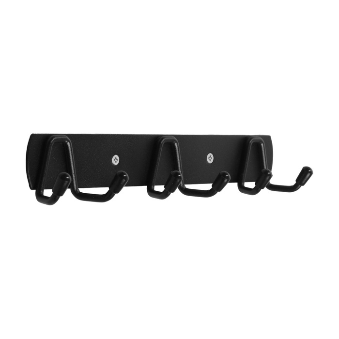 Вешалка CAPPIO CVT003, металлическая, трёхрожковая, цвет черный Вешалка CAPPIO CVT003, металлическая, трёхрожковая, цвет черный