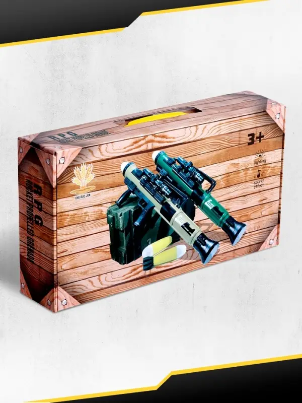 Базука &laquo;Элита&raquo;, свет, звук, стреляет мягкими снарядами, цвет МИКС