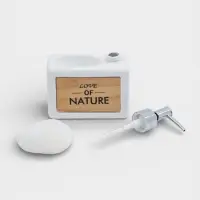 Дозатор для моющего средства с подставкой для губки SAVANNA &laquo;Природа&raquo;, 450 мл, белый