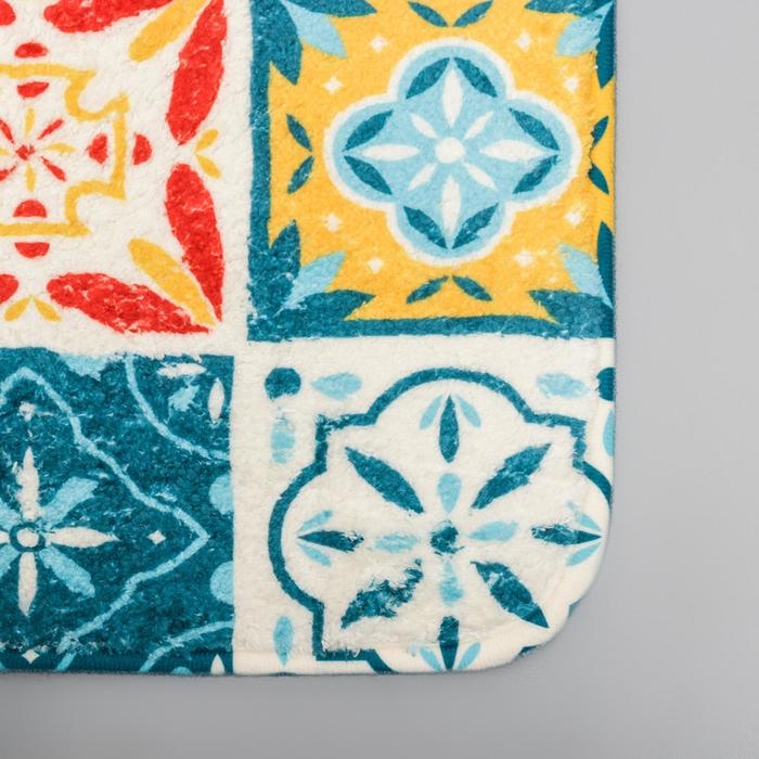 Набор ковриков для ванной и туалета SAVANNA «Мозаика», 2 шт, 50×80 см, 40×50 см Набор ковриков для ванной и туалета SAVANNA «Мозаика», 2 шт, 50×80 см, 40×50 см