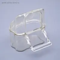 Кормушка для птиц, 6.7&times;6.2&times;8 см, внешняя, пластик, прозрачная