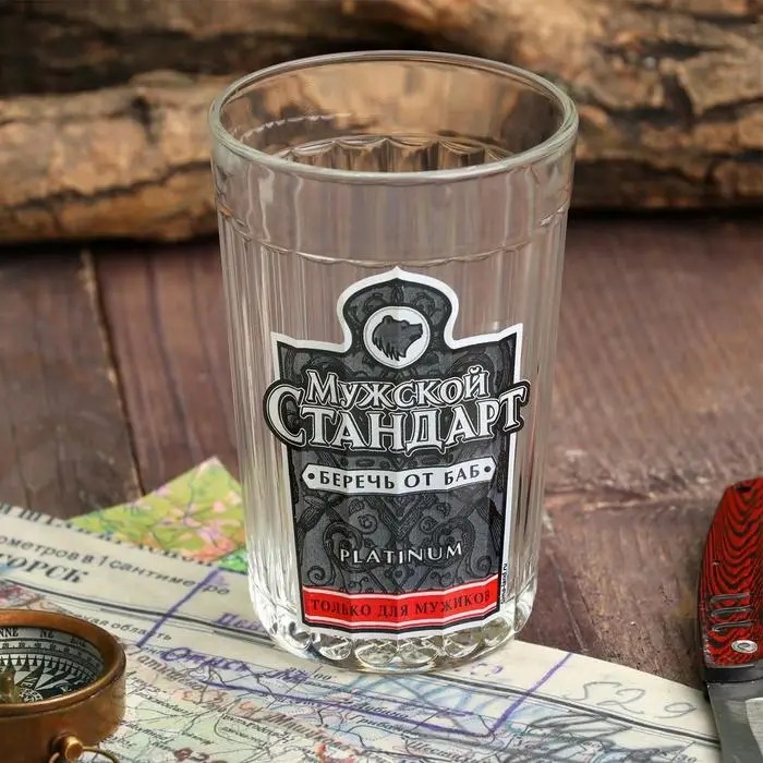 Стакан граненый Стакан граненый "Мужской Стандарт", 250 мл