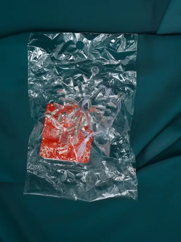 Украшение ёлочное "Льдинка" снежинка кристалл, 20х6 см, прозрачный