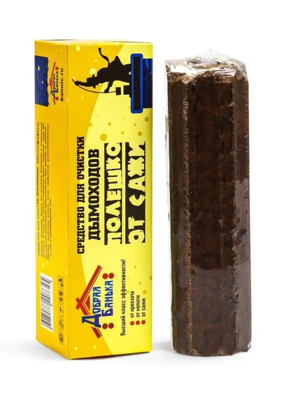 Полено  Полено "Добрая Банька" чистящее средство для очистки дымоходов 0,9 кг