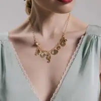 Колье на цепочке &laquo;Морской мир&raquo;, L=40 см, цвет золото