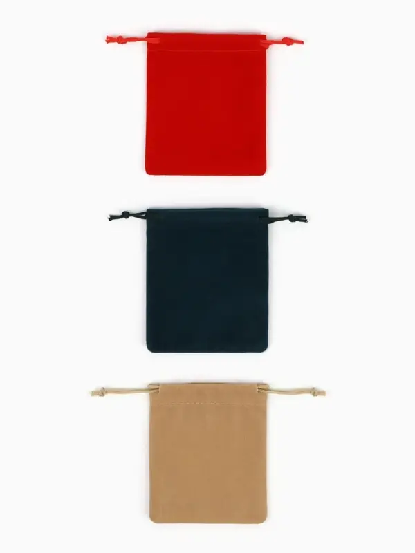 Мешочек бархатный &laquo;Ассорти новогодний&raquo;, 9&times;10, фасовка 15 шт., МИКС