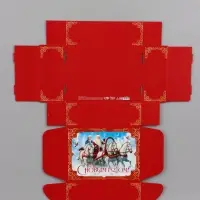 Коробка подарочная, самосборная &laquo;Красная сказка&raquo;,30.7&times;22&times;9.5 см