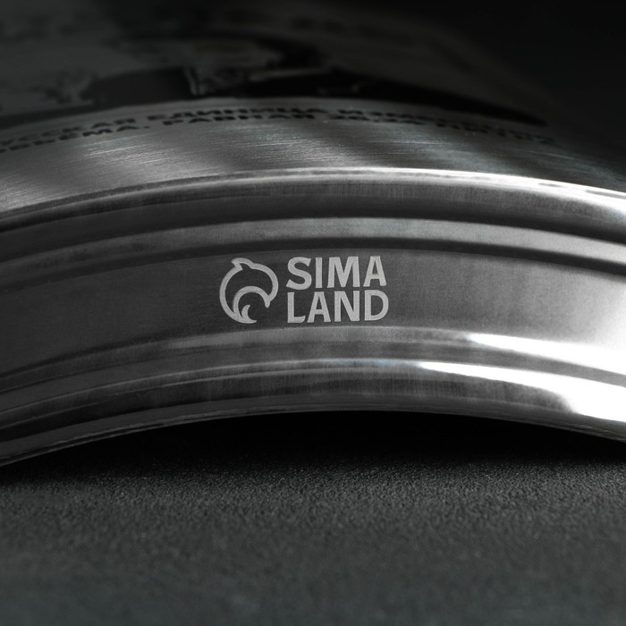 Фляжка ГИГАНТ «Мера», 1920 мл, серебристая Фляжка ГИГАНТ «Мера», 1920 мл, серебристая