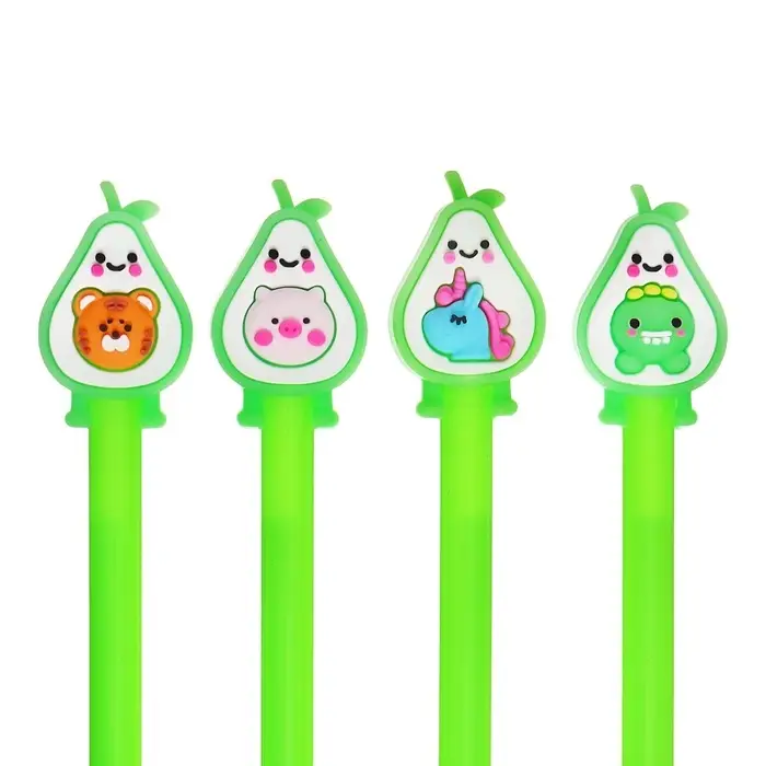 Ручка-прикол Calligrata &laquo;Авокадо&raquo;, чёрный стержень, гелевая, МИКС