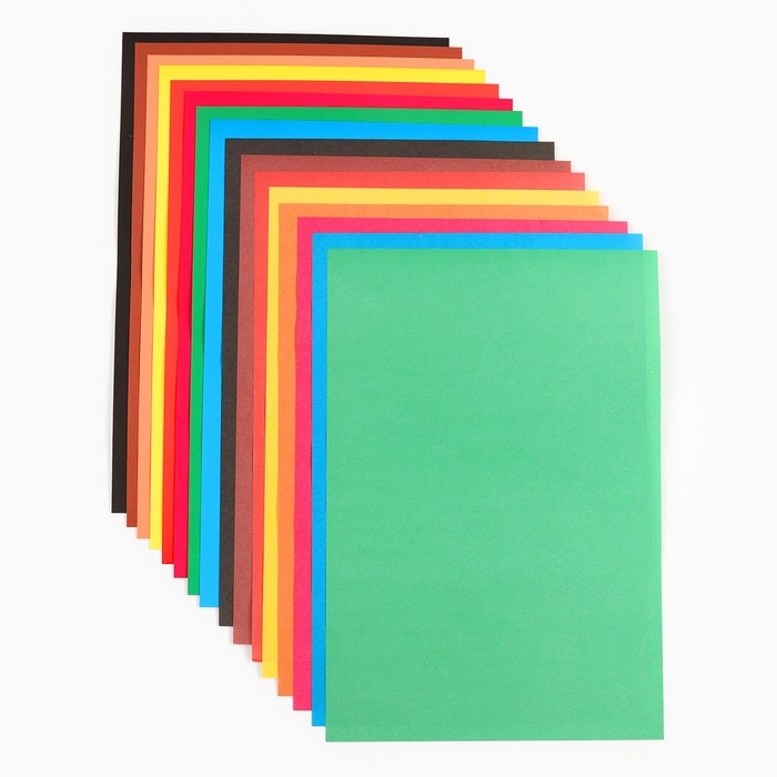 Набор  Набор "Минни Маус" А4: 8л цветного одностороннего картона + 8л цветной двусторонней бумаги