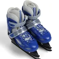 Коньки детские раздвижные BlackAqua, р. 26-29, для фитнеса, синие Коньки детские раздвижные BlackAqua, р. 26-29, для фитнеса, синие