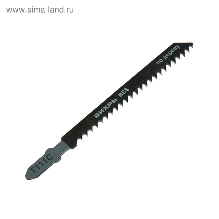 Пилки для лобзика  Пилки для лобзика "Вихрь" Т111C, по дереву, грубый рез, 100 х 75 мм, 2 шт.
