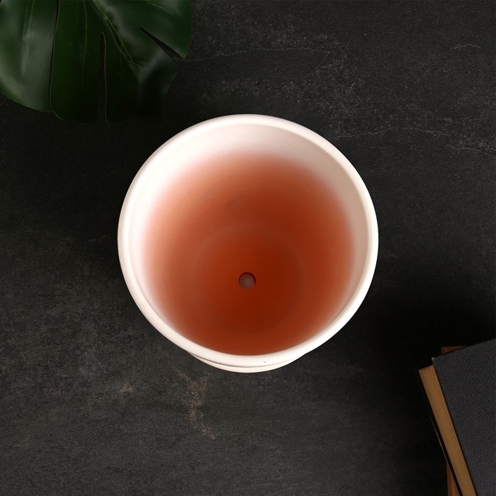 Горшок цветочный  Горшок цветочный "Халва" белый крокус, 2,3 л