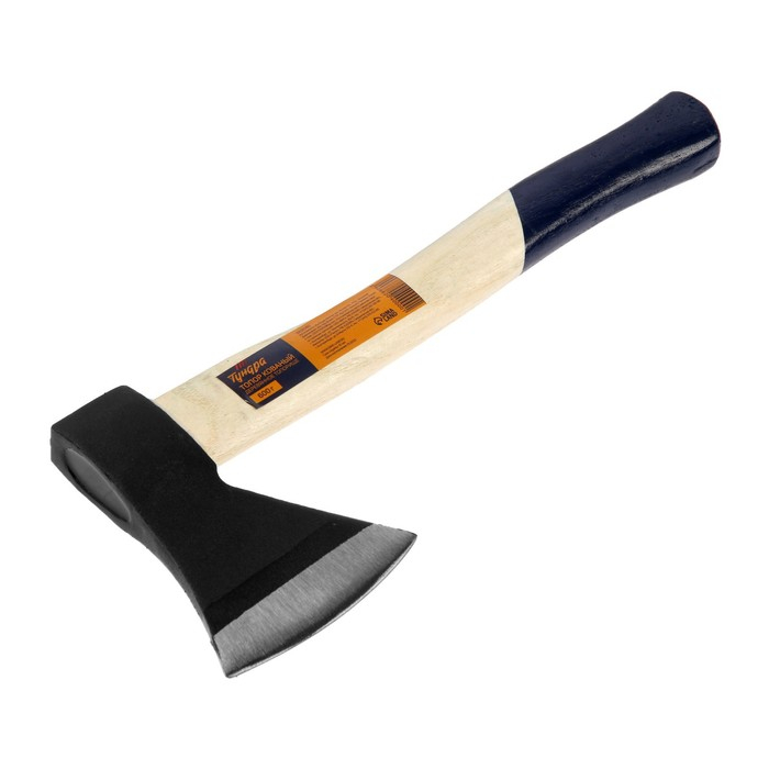 Топор кованый ТУНДРА, деревянное топорище 36 см, 600 г Топор кованый ТУНДРА, деревянное топорище 36 см, 600 г