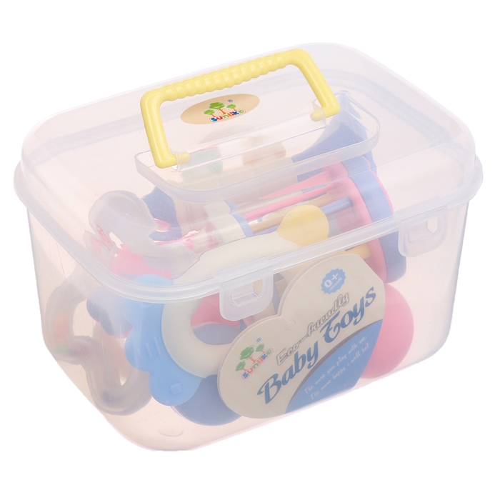 Набор погремушек с прорезывателями «Лаванда», цвета МИКС