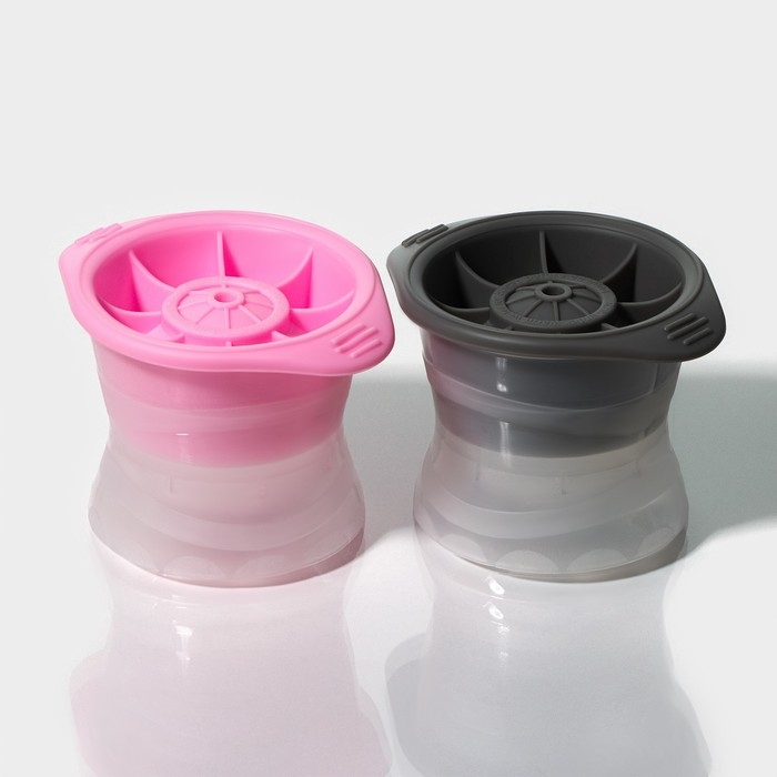 Форма для льда «Сфера» Доляна, 11×8,5×8 см, цвет МИКС Форма для льда «Сфера» Доляна, 11×8,5×8 см, цвет МИКС