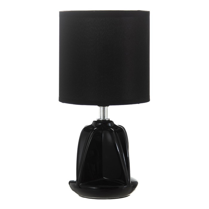 Настольная лампа Настольная лампа "Лаура" Е14 40Вт чёрный 13х13х25 см RISALUX