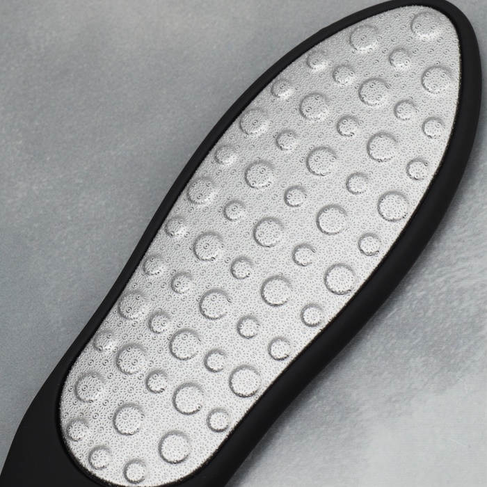 Пилка для ног, лазерная, двусторонняя, прорезиненная ручка, 23 см, цвет чёрный Пилка для ног, лазерная, двусторонняя, прорезиненная ручка, 23 см, цвет чёрный