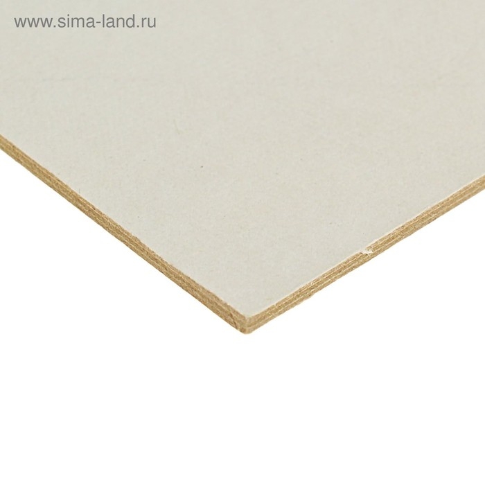 Картон переплётный 2.0 мм 70*100 см 1250 г/м&sup2; Белый