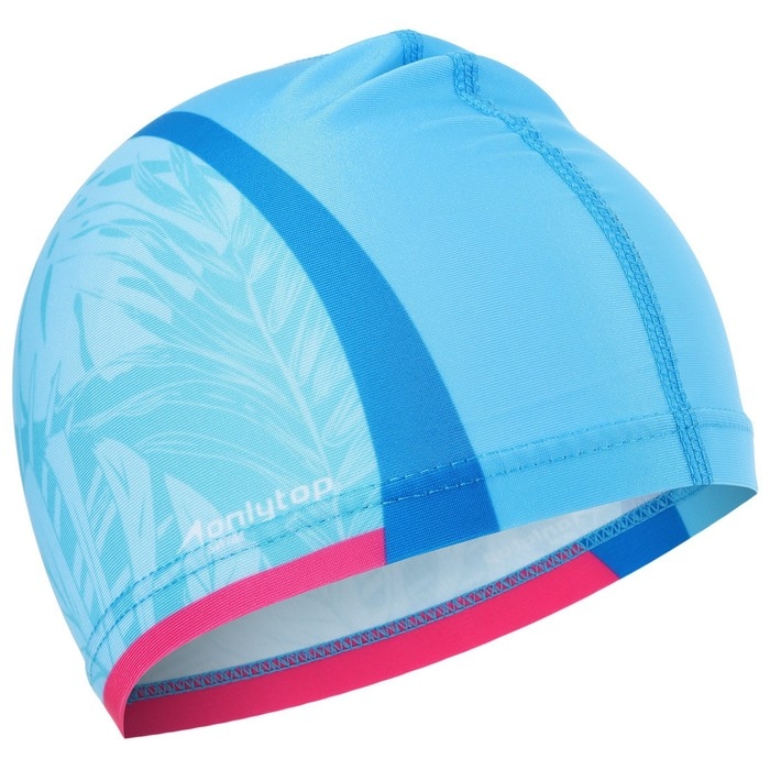 Шапочка для плавания детская ONLYTOP «Тропики», тканевая, обхват 46-52 см