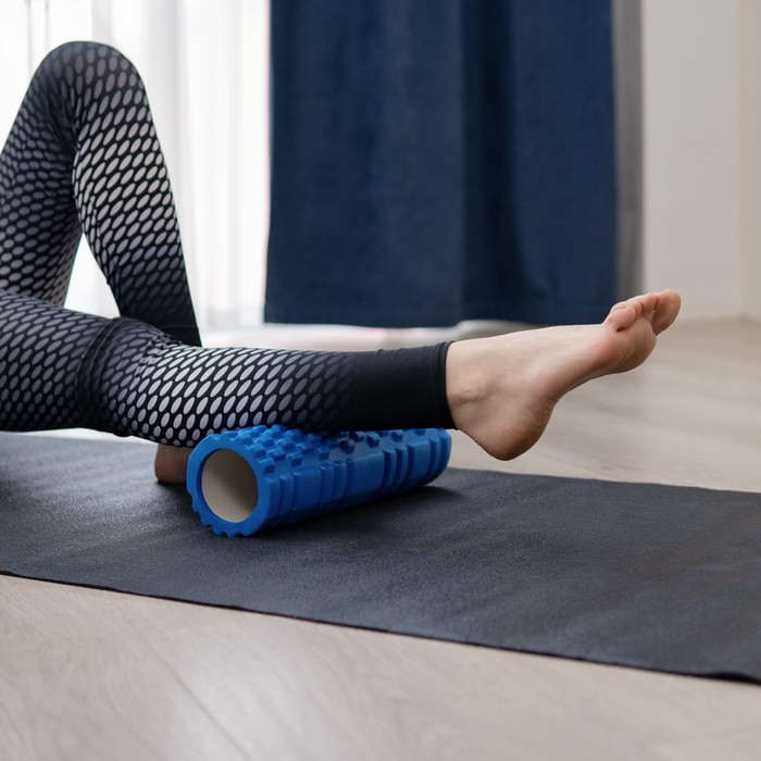 Ролик массажный Sangh, 30х10 см, цвет синий Ролик массажный Sangh, 30х10 см, цвет синий