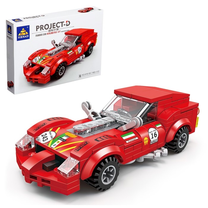 Конструктор &laquo;Гонка. Спорткар&raquo;, 163 детали