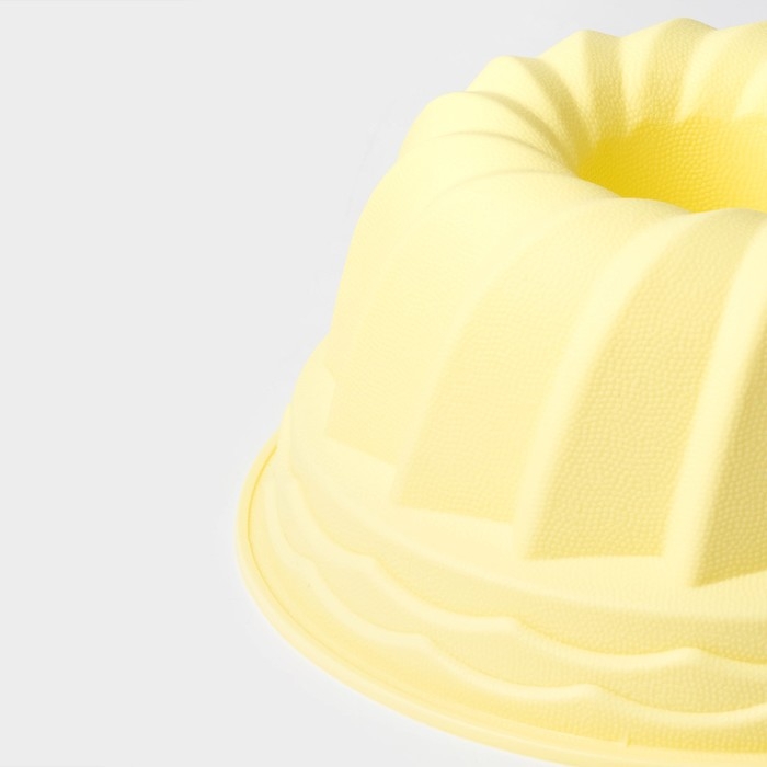 Форма для выпечки Доляна «Немецкий кекс. Заварное печенье», силикон, 19×19 см, цвет жёлтый Форма для выпечки Доляна «Немецкий кекс. Заварное печенье», силикон, 19×19 см, цвет жёлтый