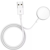 Беспроводное зарядное устройство Hoco CW39, MagSafe, магнит, USB, 1 А, 1,2 м , белое