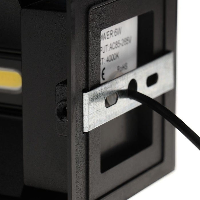 Светильник фасадный «Куб», FSD-062, 6 Вт, 4000К, регулир. луч, IP65, 220 В, пластик, черный 100842 Светильник фасадный «Куб», FSD-062, 6 Вт, 4000К, регулир. луч, IP65, 220 В, пластик, черный 100842